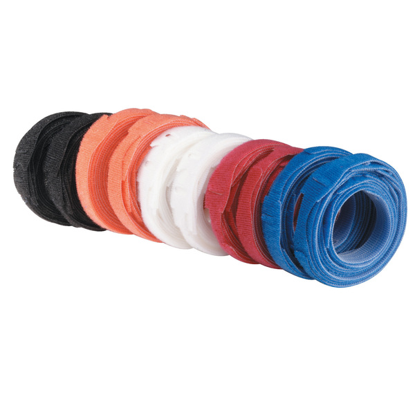 Black Box One-Wrap Flame-Retardant Cable Wraps: 1/2In X 8In, 100-Pack, , PK100 FT9280